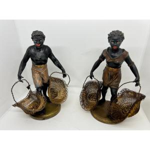 Sculptures en metal peinte du XX sec 