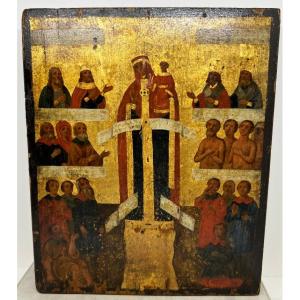 Icône orthodoxe debut du XIXe siècle.