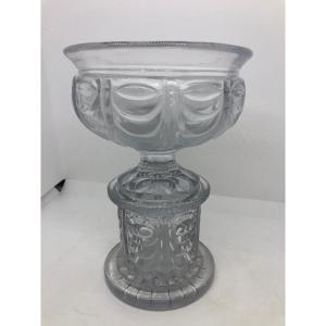 Coupe En Cristal Taille manifacture de Creusot o Baccarat Charles X 