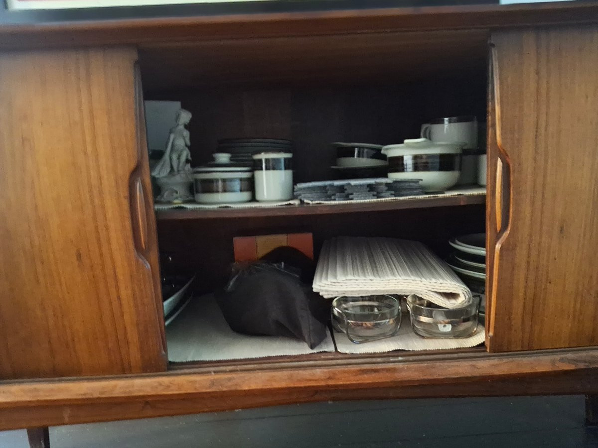 Large Buffet Danois Par Knud Nielsen Pour Mobelfabrik Losning, Vers 1960-photo-2