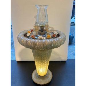 A Murano Fountain From The Early 1950s In Gold Powder.