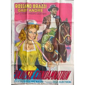 Poster Of The 1952 Italian Drama Film “l'ingiusta Condanna”