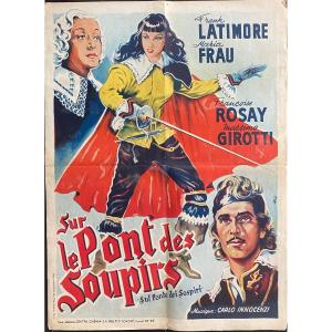 Poster Of The 1953 Italian Film “sul Ponte Dei Sospiri