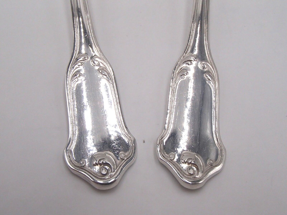Pair Of Sauce Spoons In Sterling Silver By Puiforcat-photo-4