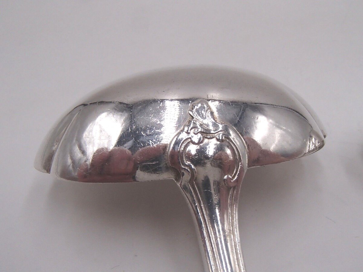 Pair Of Sauce Spoons In Sterling Silver By Puiforcat-photo-1