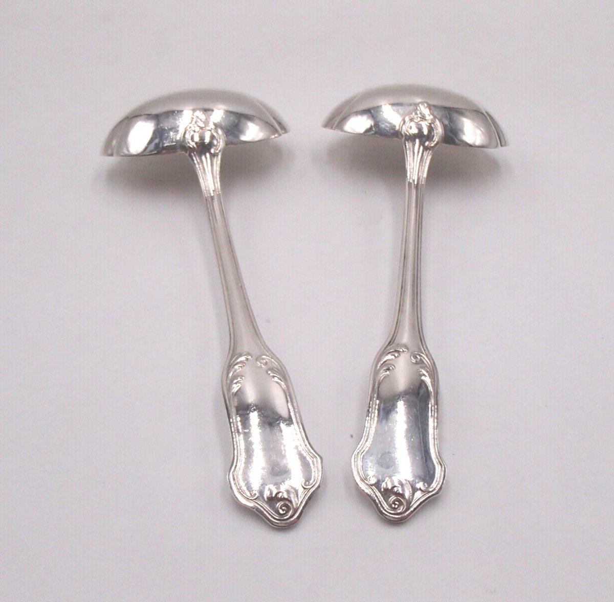Pair Of Sauce Spoons In Sterling Silver By Puiforcat-photo-2