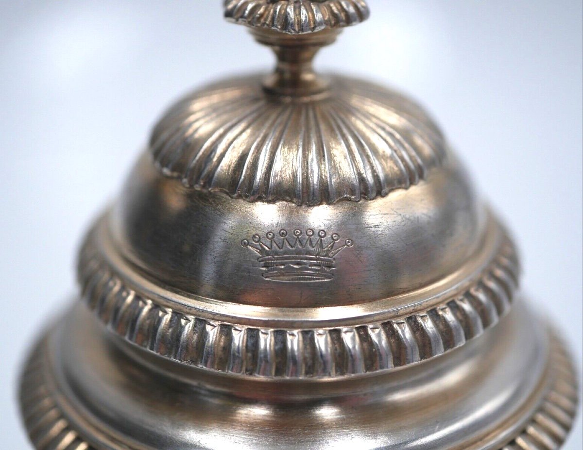 Solid Silver And Vermeil Office Inkwell By Lapar-photo-4