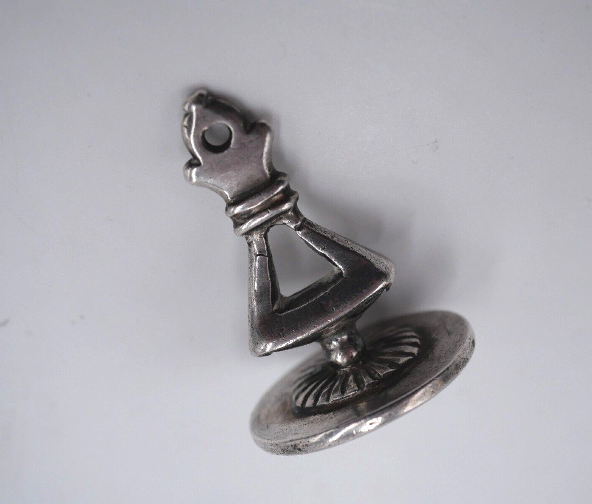 Stamp For Correspondence In Sterling Silver 18th Century-photo-3
