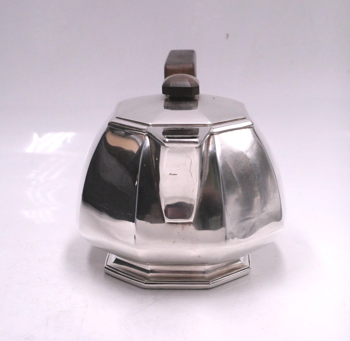 Teapot In Sterling Silver Art Deco Signed Jean Elisée Puiforcat-photo-7