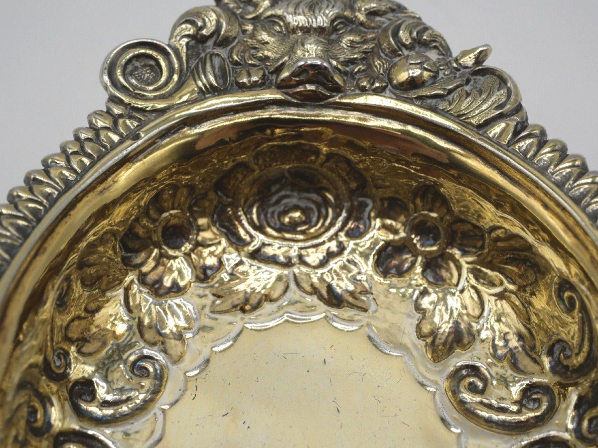 Hunting Cup In Sterling Silver And Vermeil Period 19th-photo-4