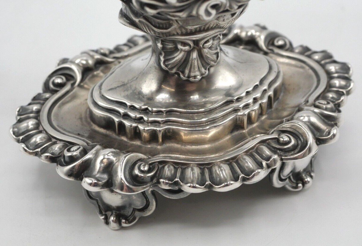 Mustard Pot In Sterling Silver 19th Century-photo-4