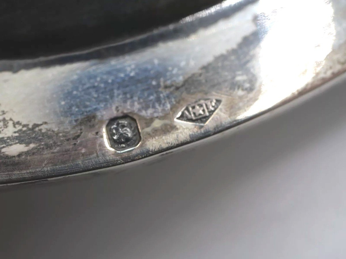 Vegetable Dish Or Covered Terrine And Its Sleeper In Solid Silver 18th Century Decor-photo-2