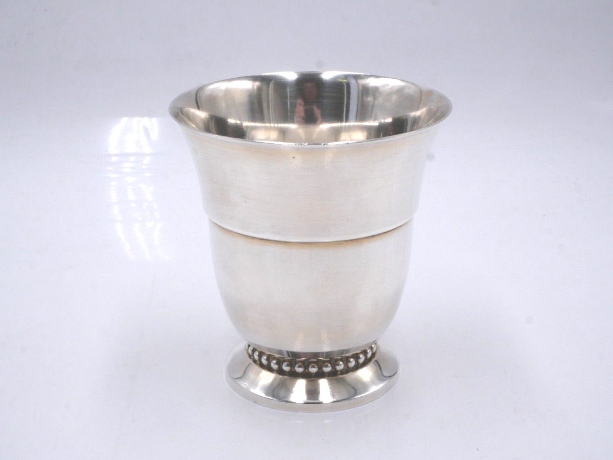 Timbale Piédouche En Argent Massif
