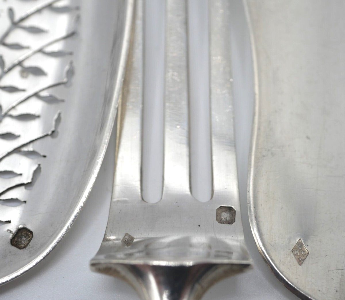 12 Piece Sterling Silver Hors d'Oeuvre Or Mignardise Service-photo-5