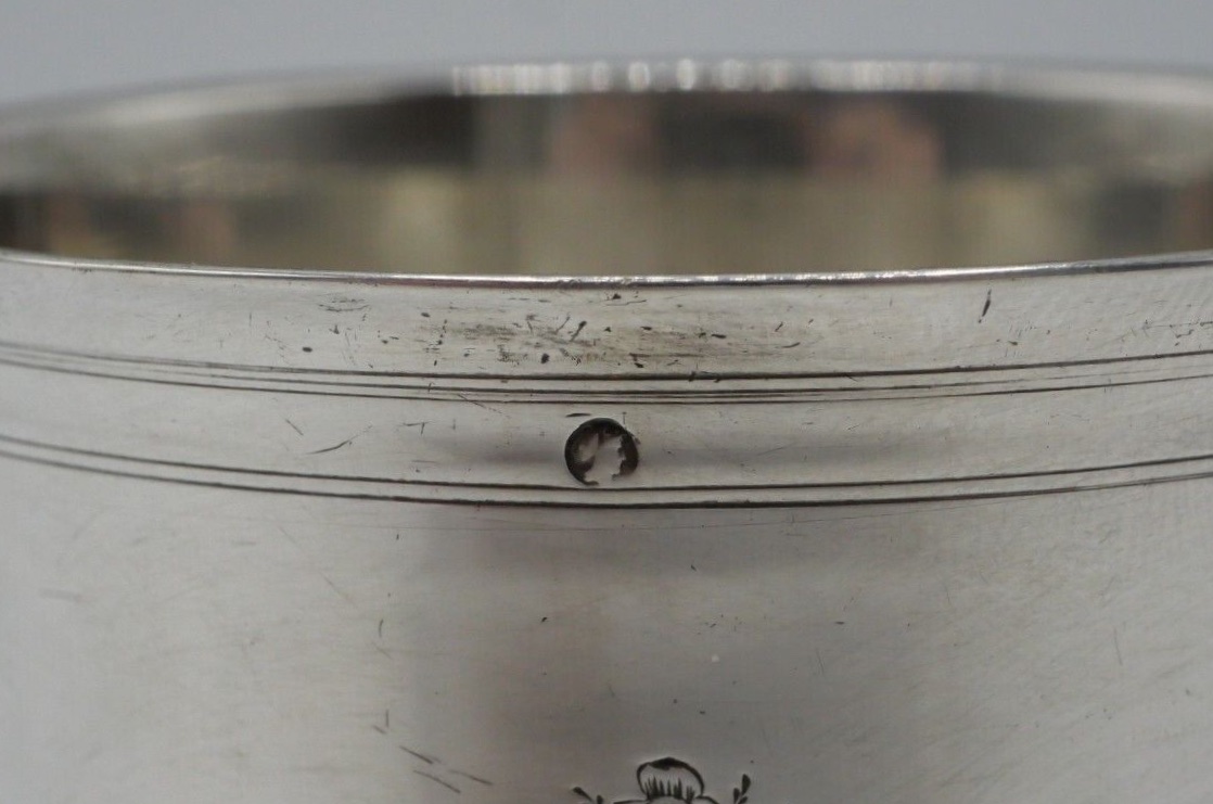 Timbale Droite En Argent Massif époque 19ème-photo-4