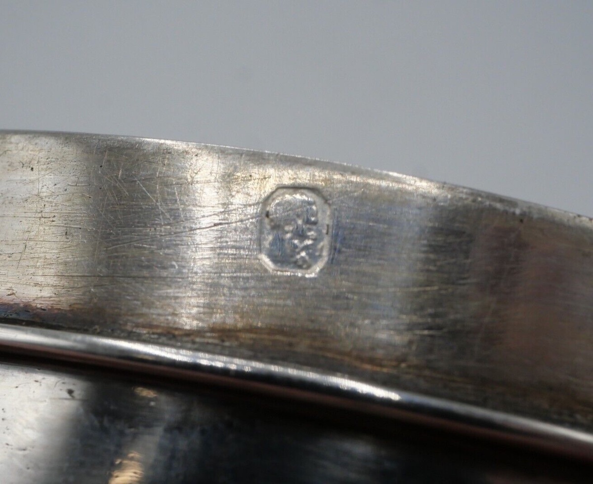 19th Century Round Sterling Silver Box-photo-2