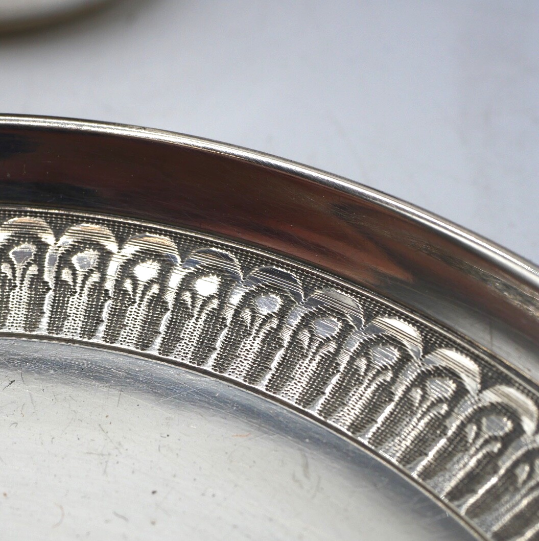 Sterling Silver Coffee Cup And Saucer-photo-3