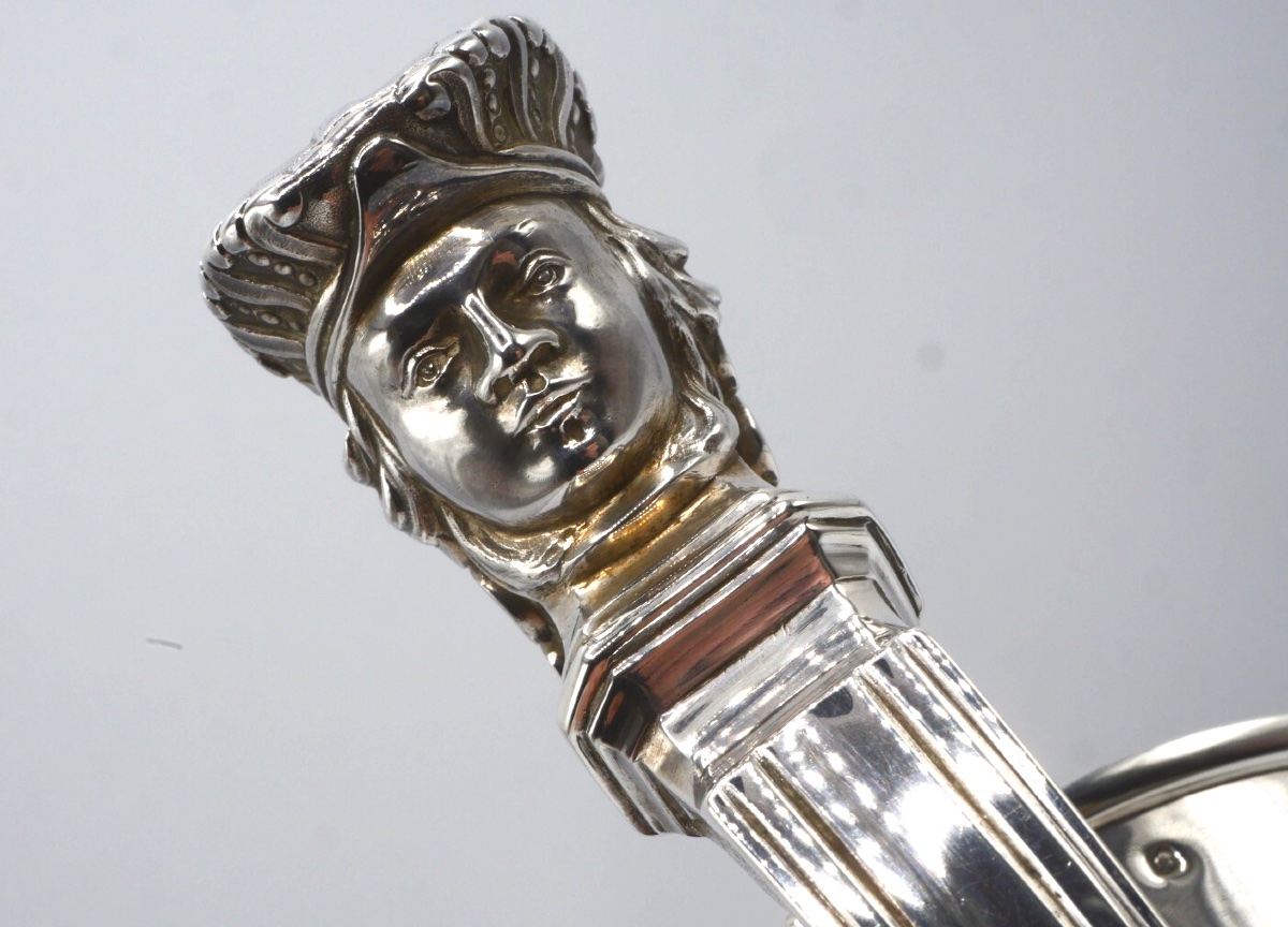 Sterling Silver Helmet Ewer By Tétard-photo-4