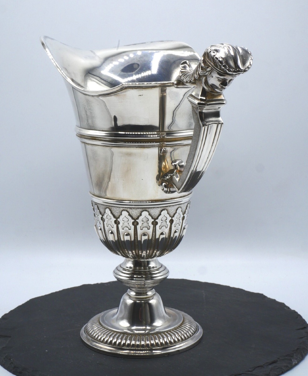 Sterling Silver Helmet Ewer By Tétard-photo-4