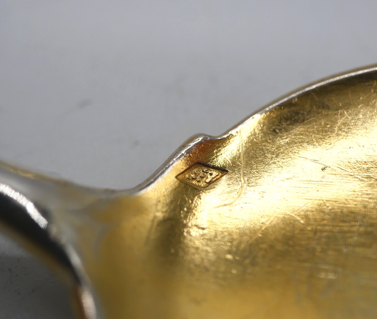 13-piece Ice Cream Set In Sterling Silver And Vermeil-photo-3
