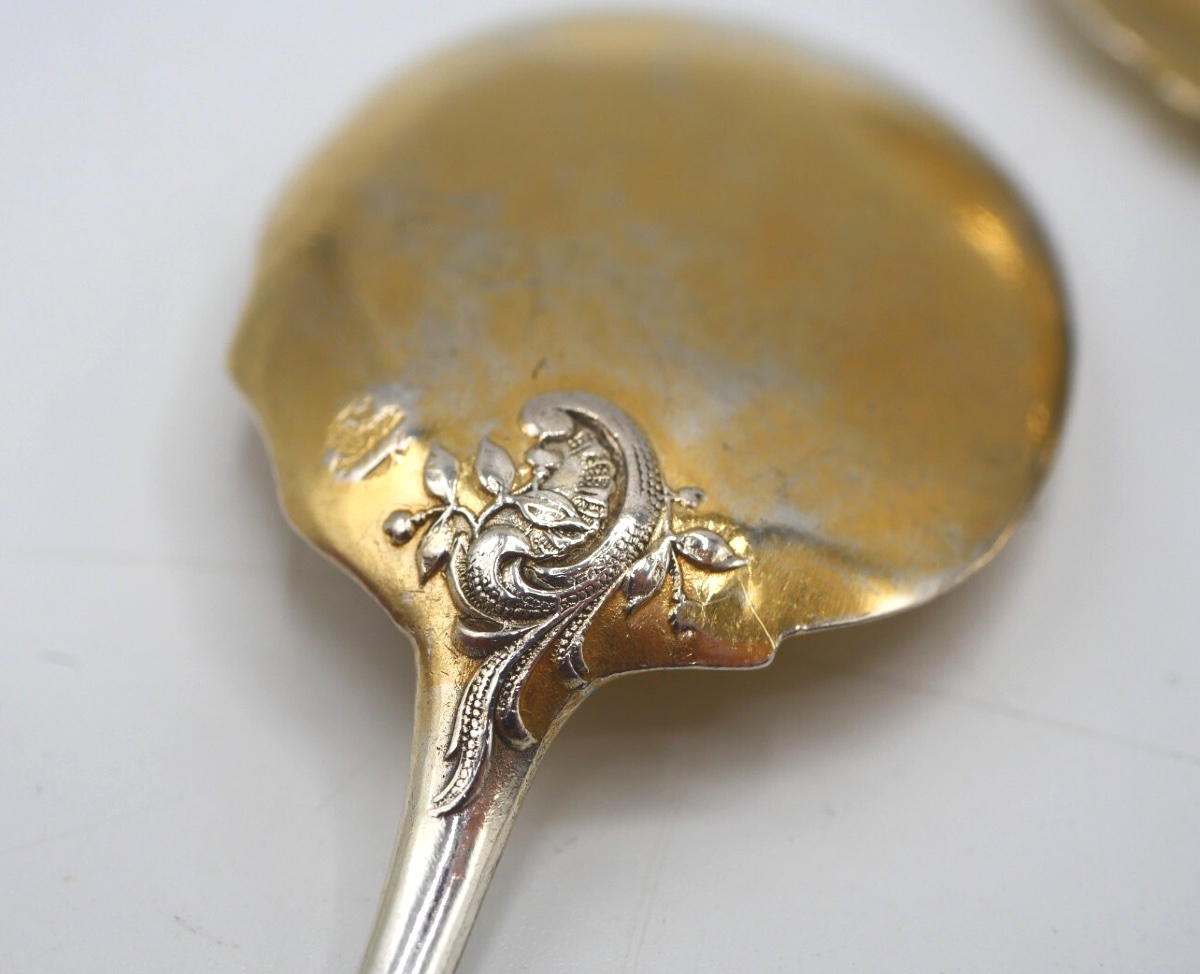 13-piece Ice Cream Set In Sterling Silver And Vermeil-photo-1