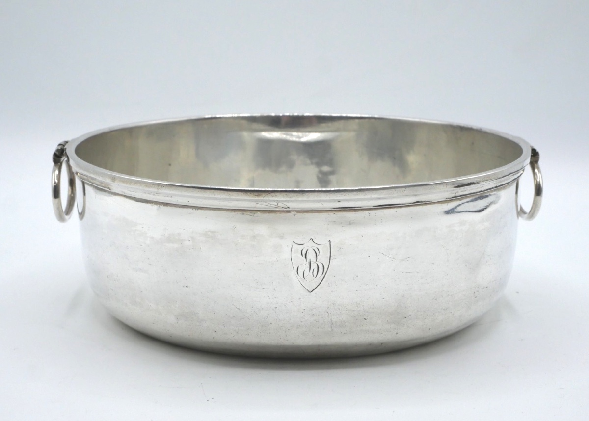 Old Sterling Silver Vegetable Dish By Cahier