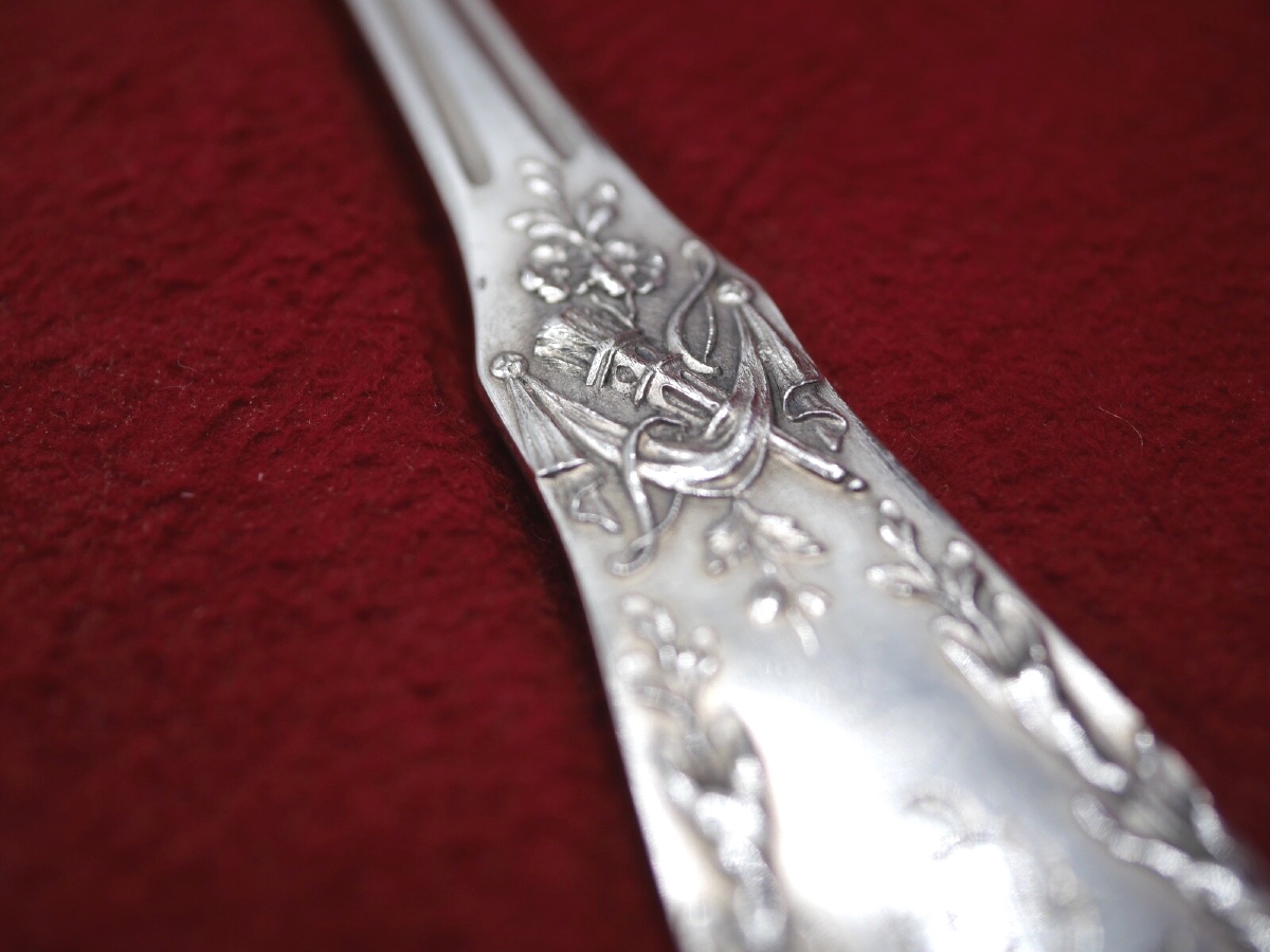 Solid Silver Fish Serving Cutlery-photo-2