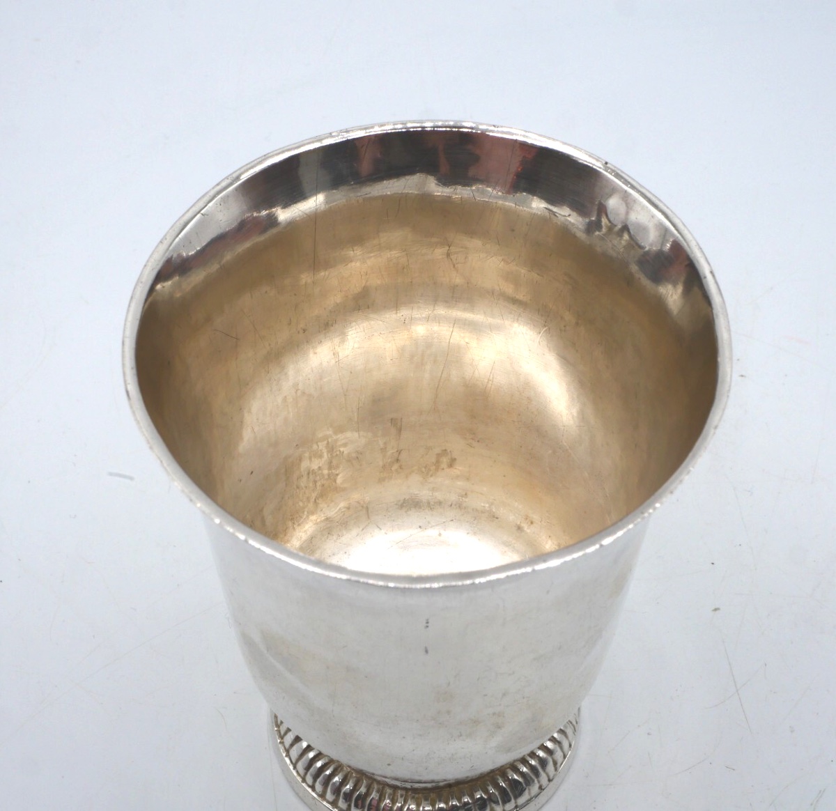 18th Century Solid Silver Tulip Cup-photo-1