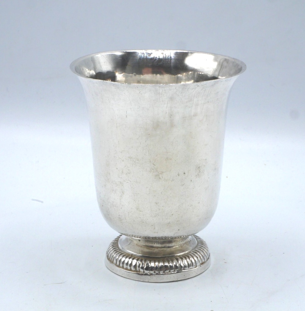 18th Century Solid Silver Tulip Cup