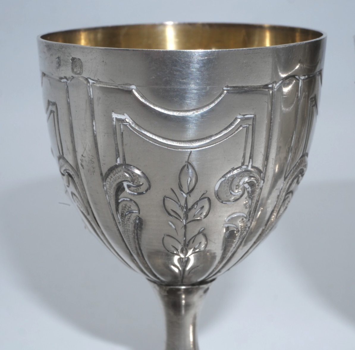 Pair Of Solid Silver Egg Cups-photo-3