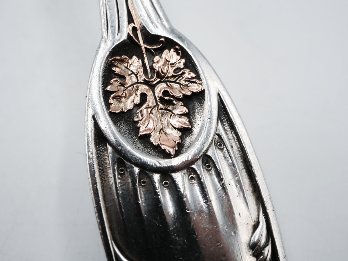Saupoudreuse Ou Cuillère à Sucre Art Nouveau En Argent Massif Par Cardeilhac-photo-2