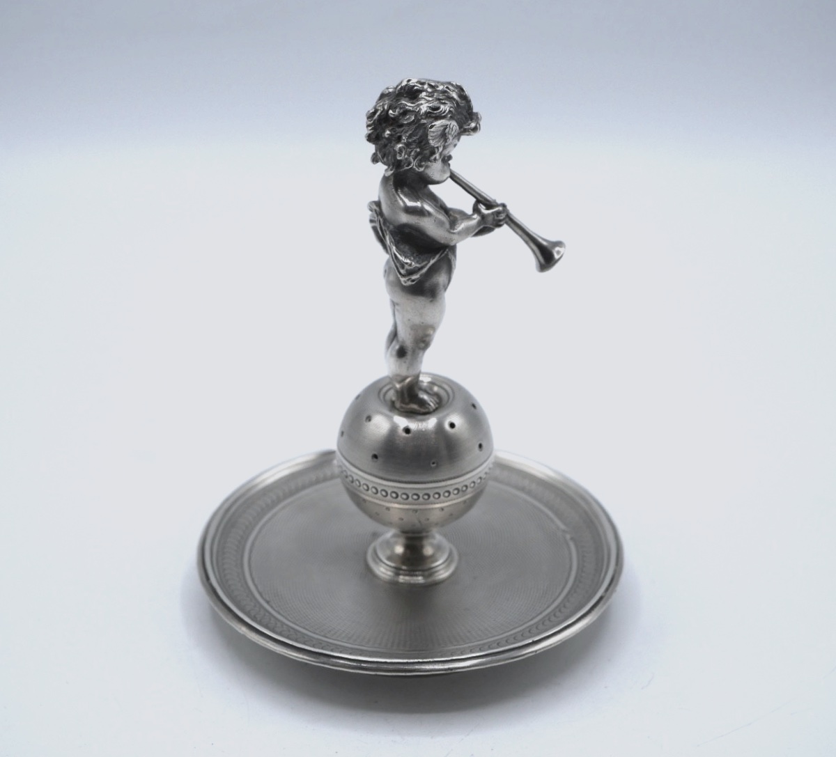19th Century Solid Silver Toothpick Holder-photo-1