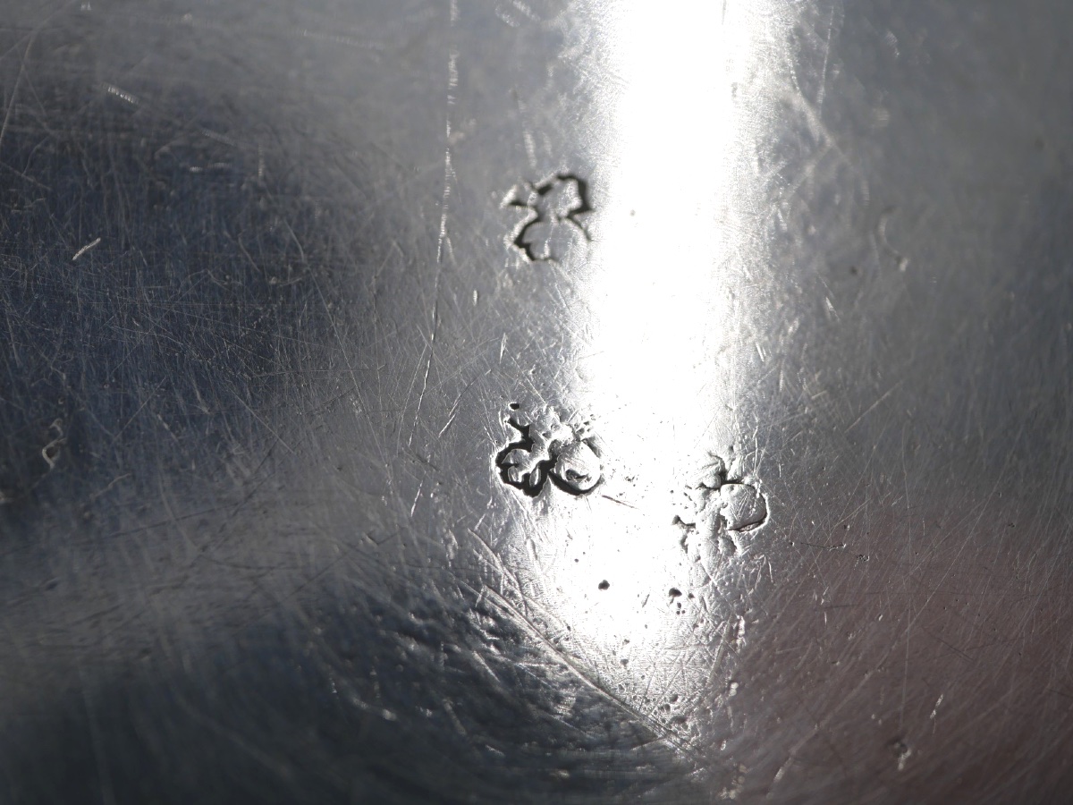 Ecuelle à oreilles en argent massif, époque 18ème-photo-2