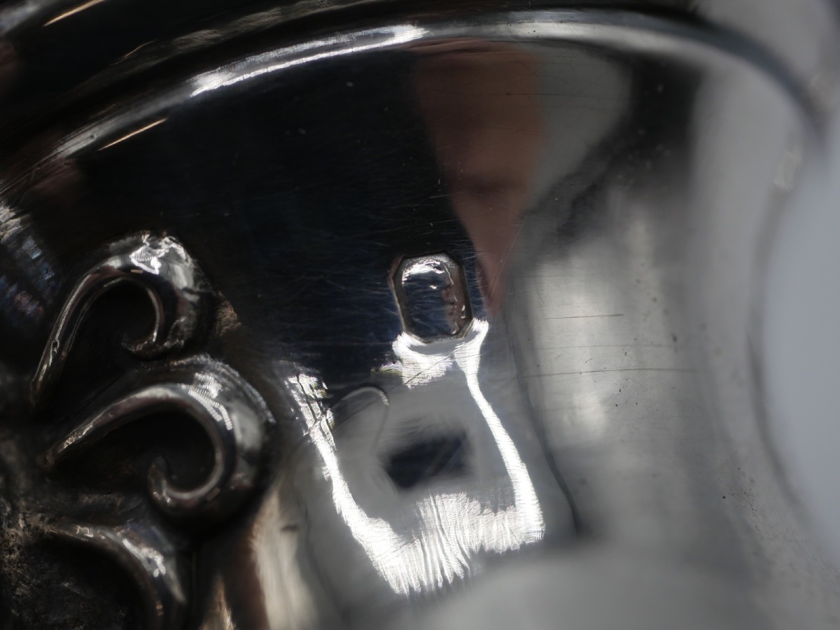 Cafetière ou verseuse en argent massif époque 19ème-photo-2