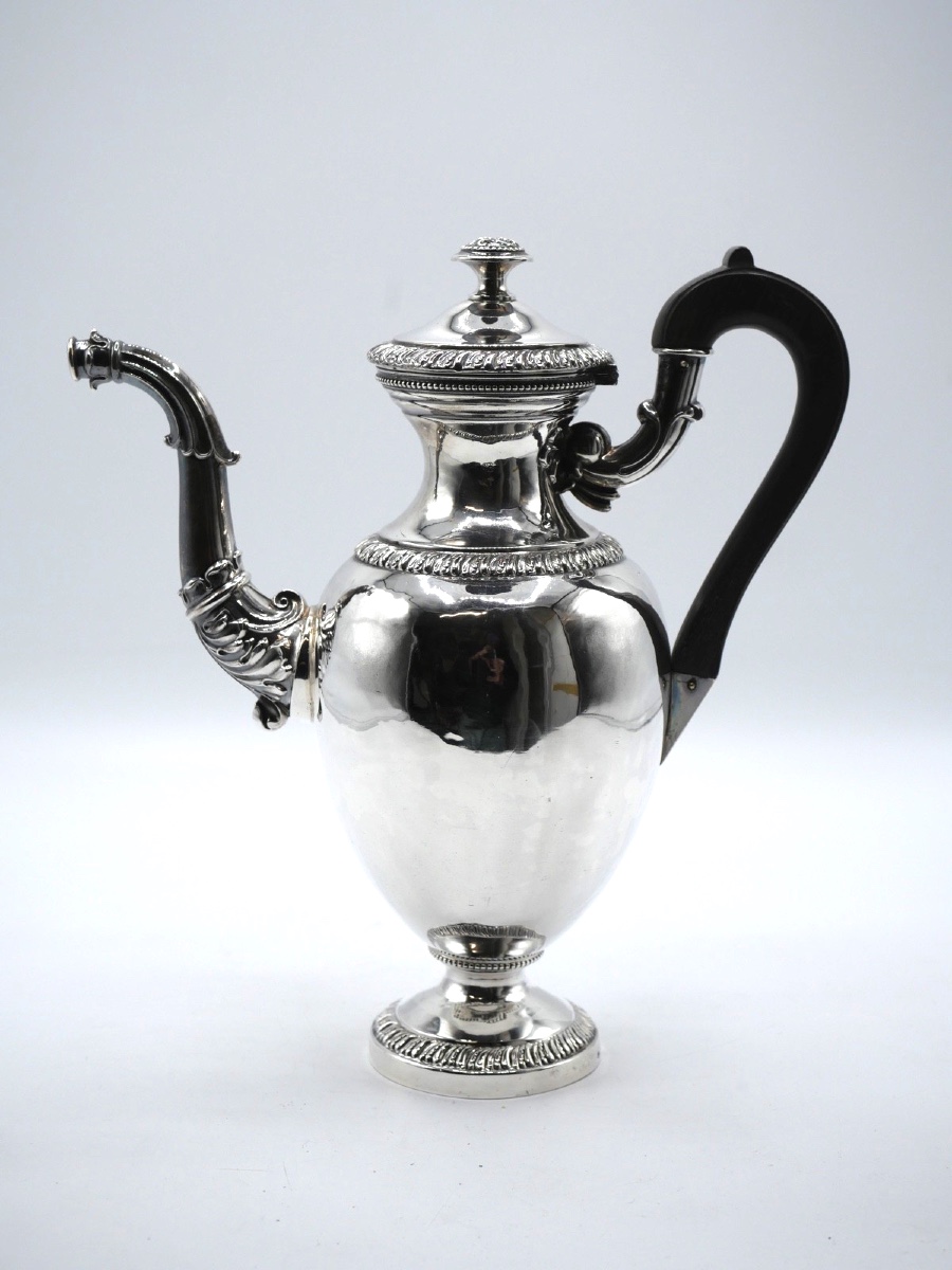 Cafetière ou verseuse en argent massif époque 19ème