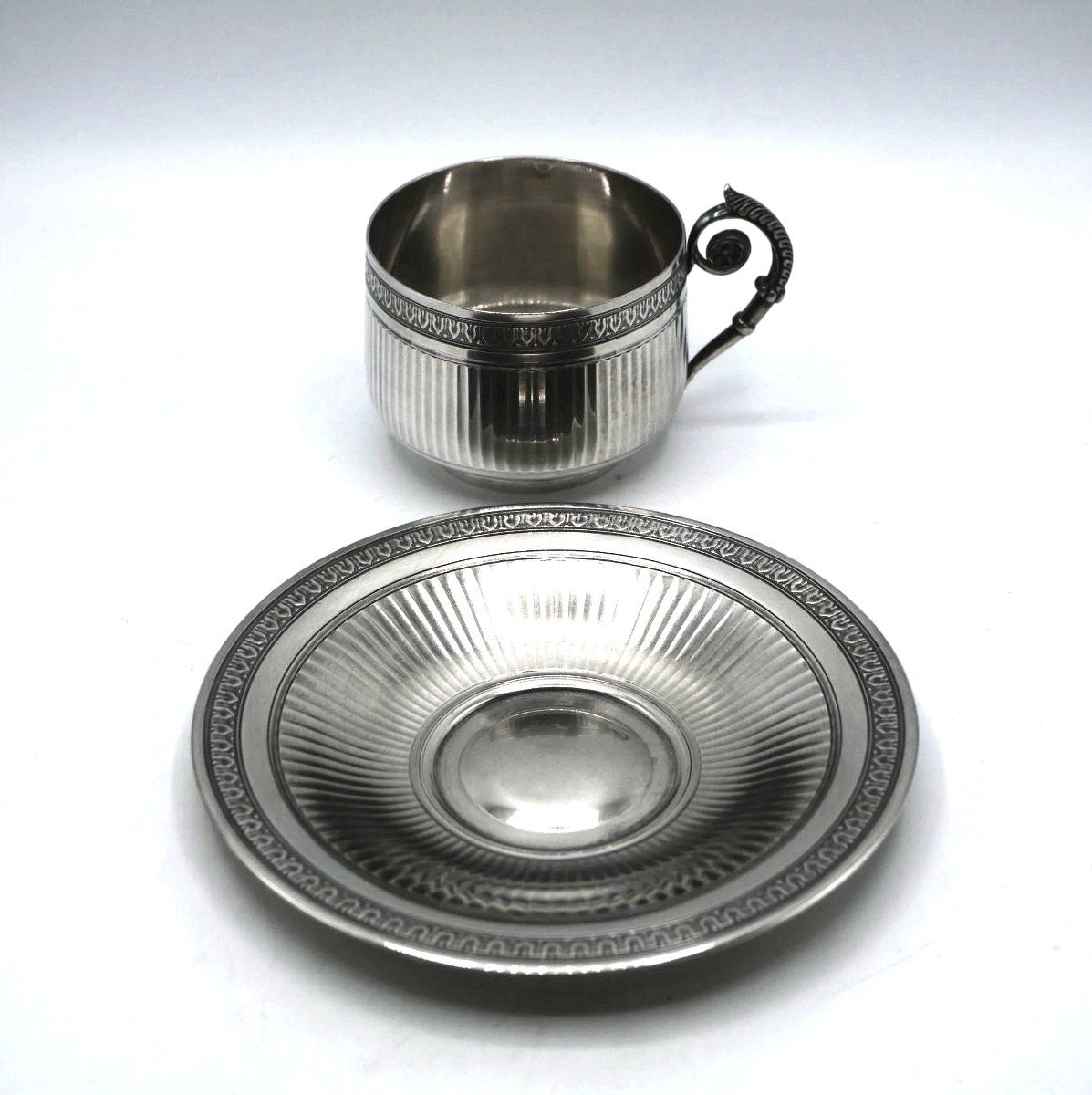 Tasse à café en argent massif par Coignet-photo-3