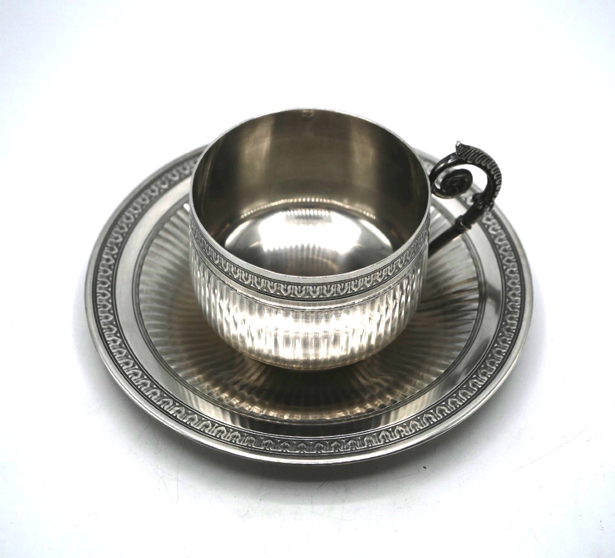 Tasse à café en argent massif par Coignet-photo-4