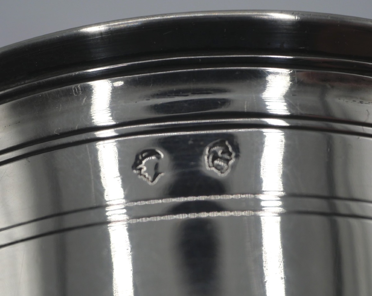 18th Century Solid Silver Tulip Cup-photo-4