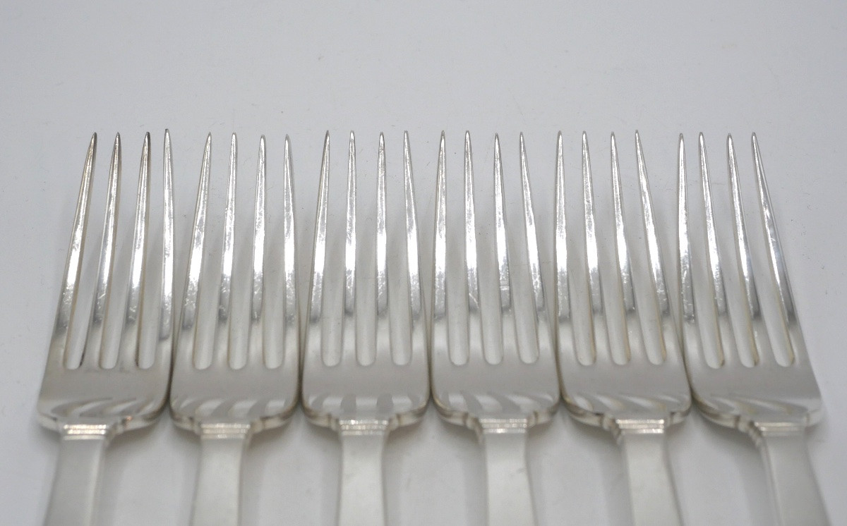 Tiffany 6-piece Sterling Silver Cutlery Set-photo-4