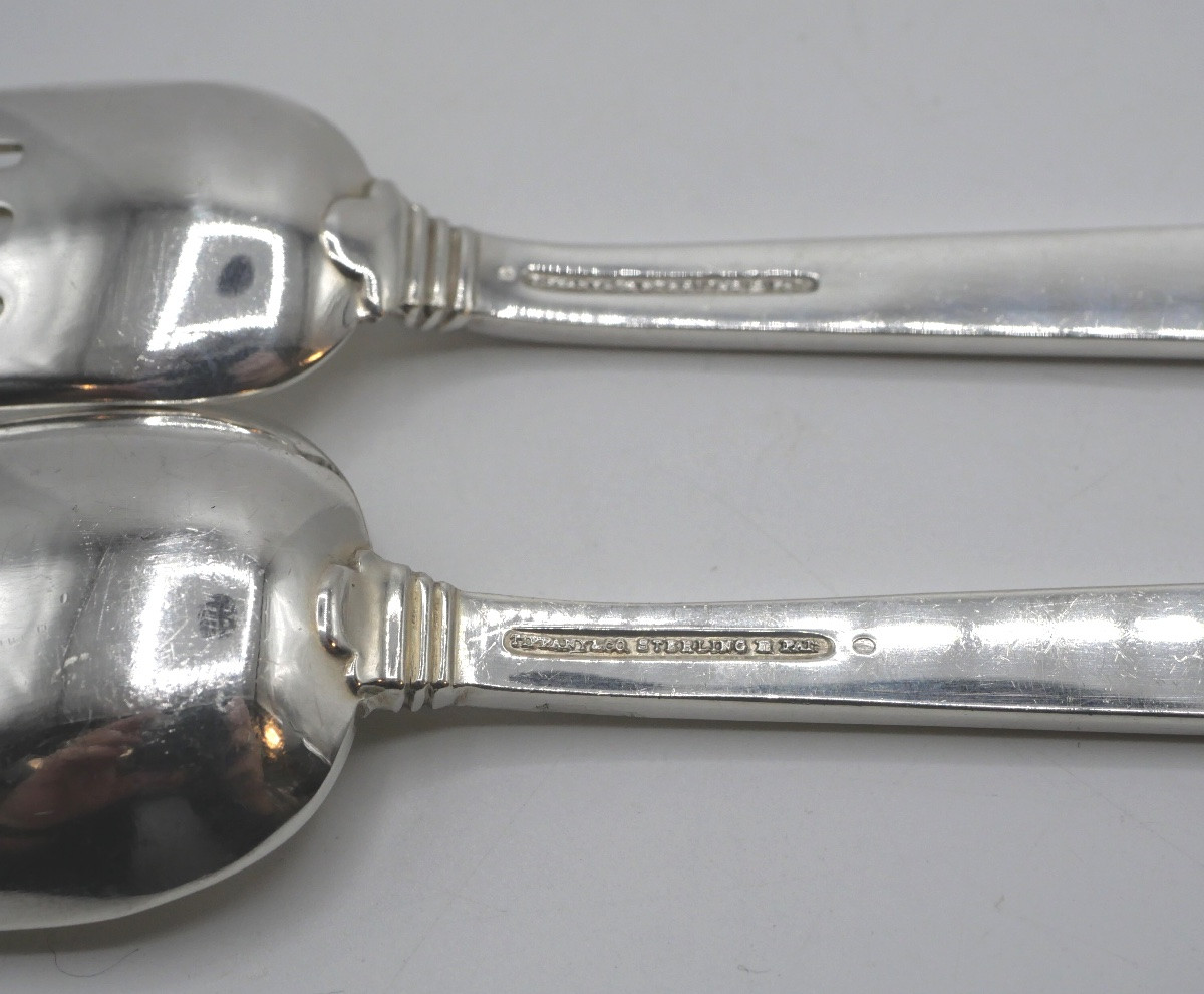 Set Of 6 Solid Silver Cutlery By Tiffany-photo-2
