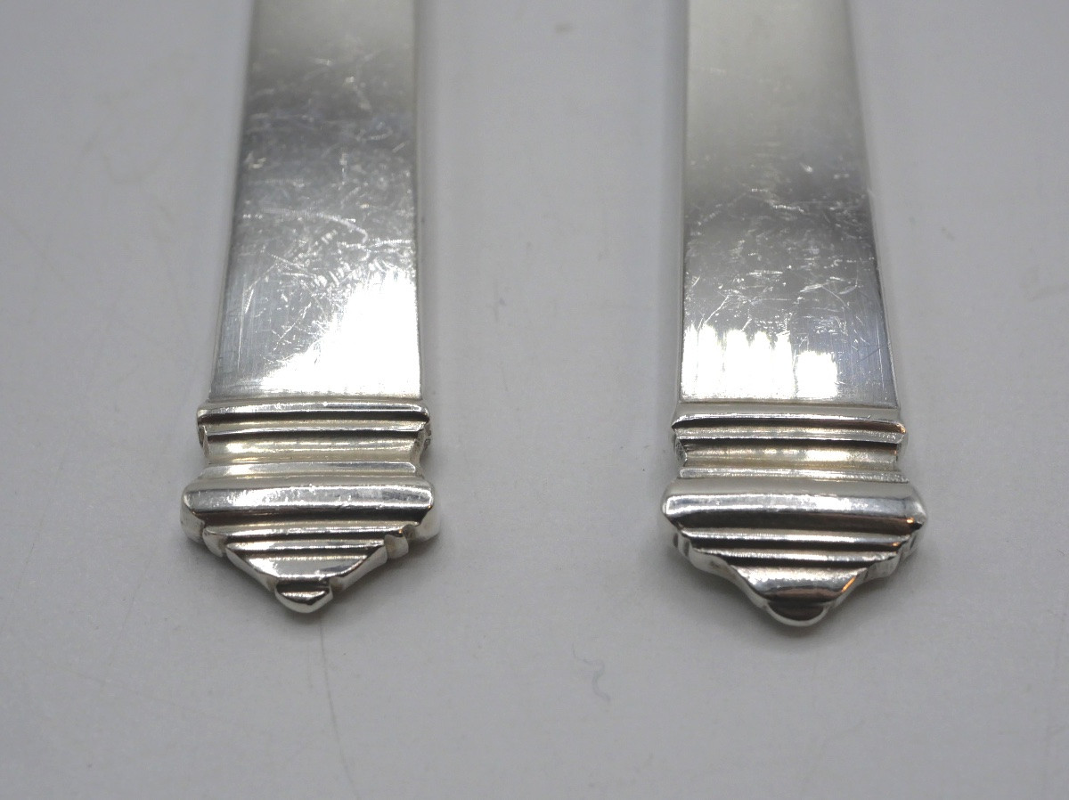 Set Of 6 Solid Silver Cutlery By Tiffany-photo-3