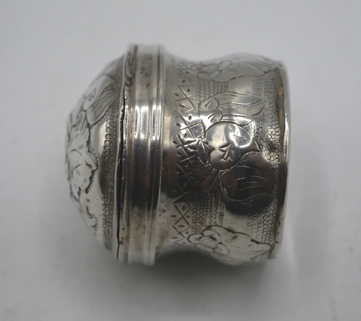 19th Century Solid Silver Vinaigrette-photo-4
