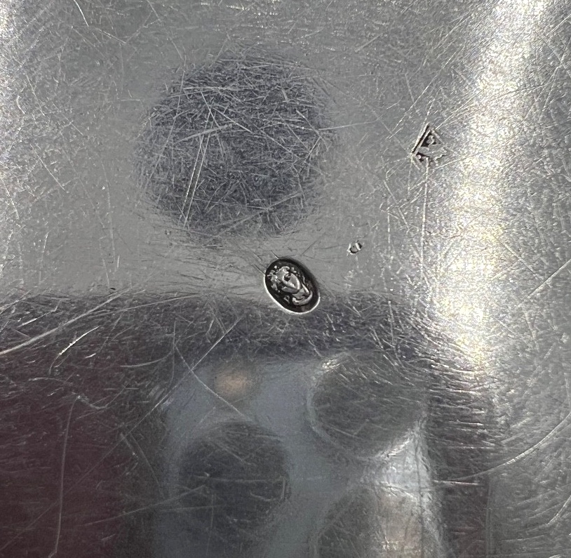 Poêlon Couvert En Argent Massif Et Manche Bois-photo-2