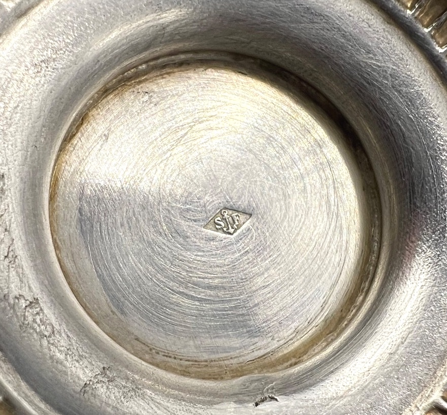 Pair Of Tulip-shaped Goblets In Solid Silver And Vermeil-photo-3