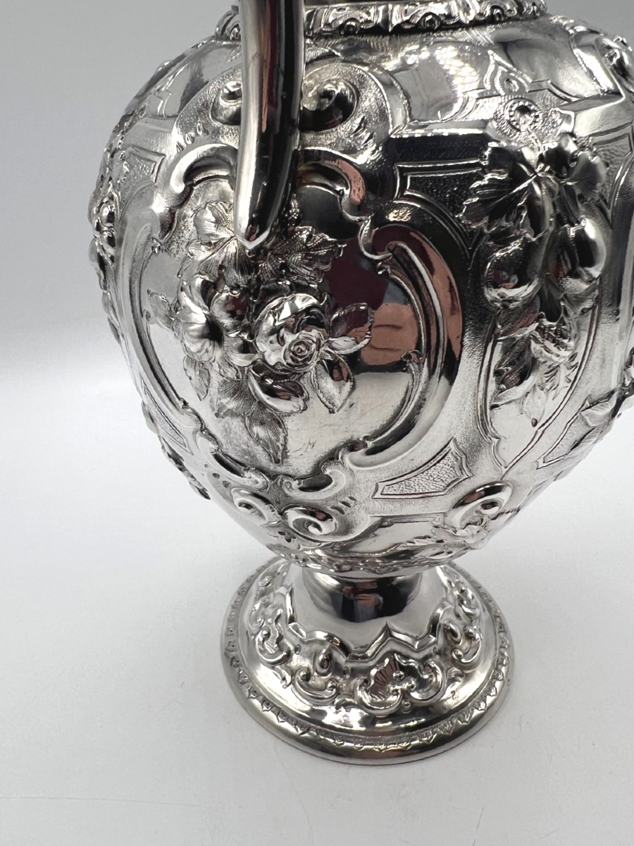 Aiguière en argent massif, Epoque 19ème, Glasgow-photo-2