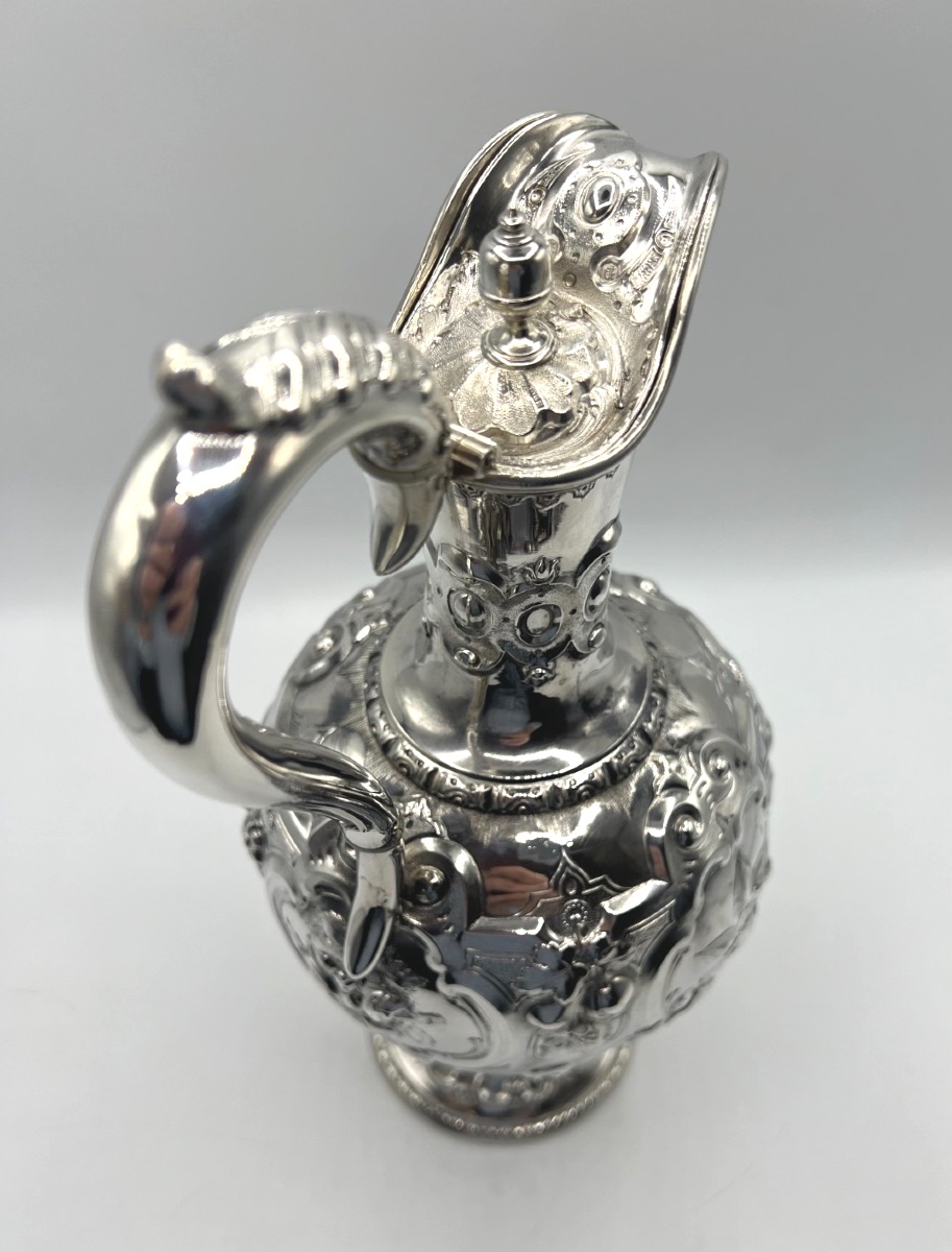 Aiguière en argent massif, Epoque 19ème, Glasgow-photo-4