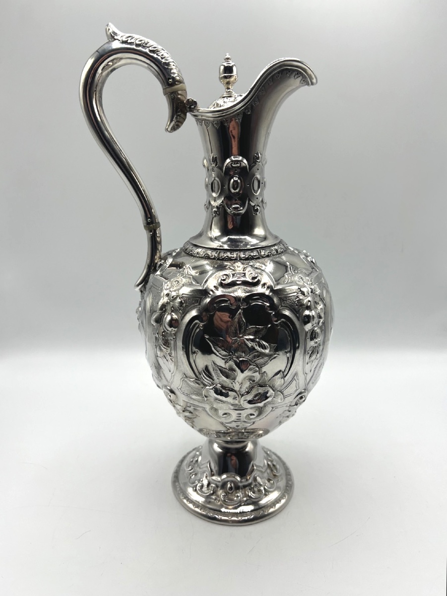 Aiguière en argent massif, Epoque 19ème, Glasgow