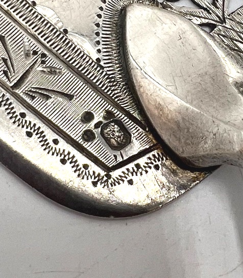 Pelle à poisson en argent massif époque 19ème-photo-2