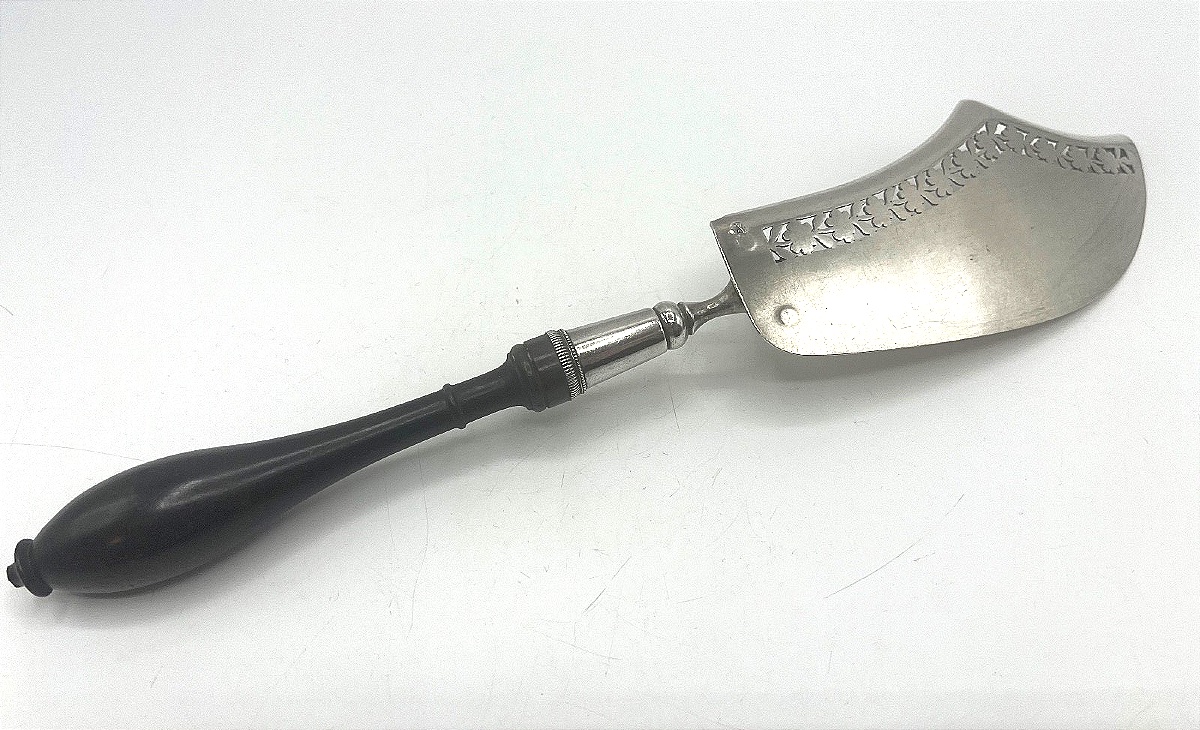 Pelle à poisson en argent massif époque 19ème-photo-2