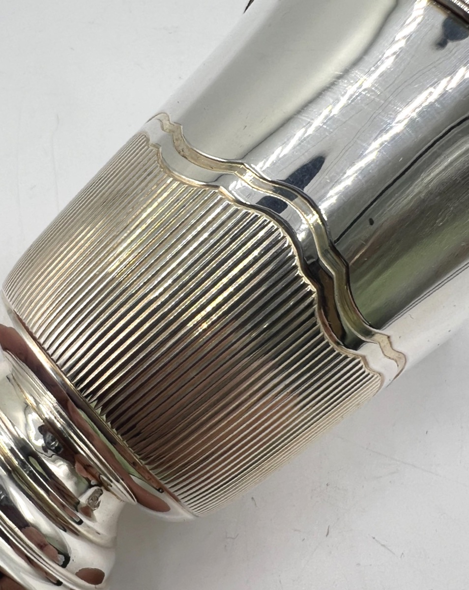 Timbale tulipe piédouche en argent massif par Cardeilhac-photo-4